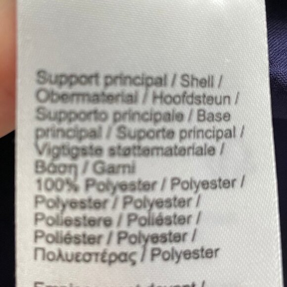 Lacoste A-Line 100% Polyester Lined Mini Skirt Purple + Black Sz 38F/28US NWOT - Picture 10 of 11